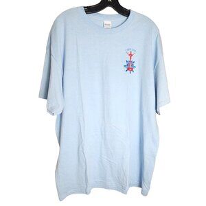 2019 Cape Cod Yarmouth Country Festival XL Baby Blue Crew Neck T-Shirt | Gildan